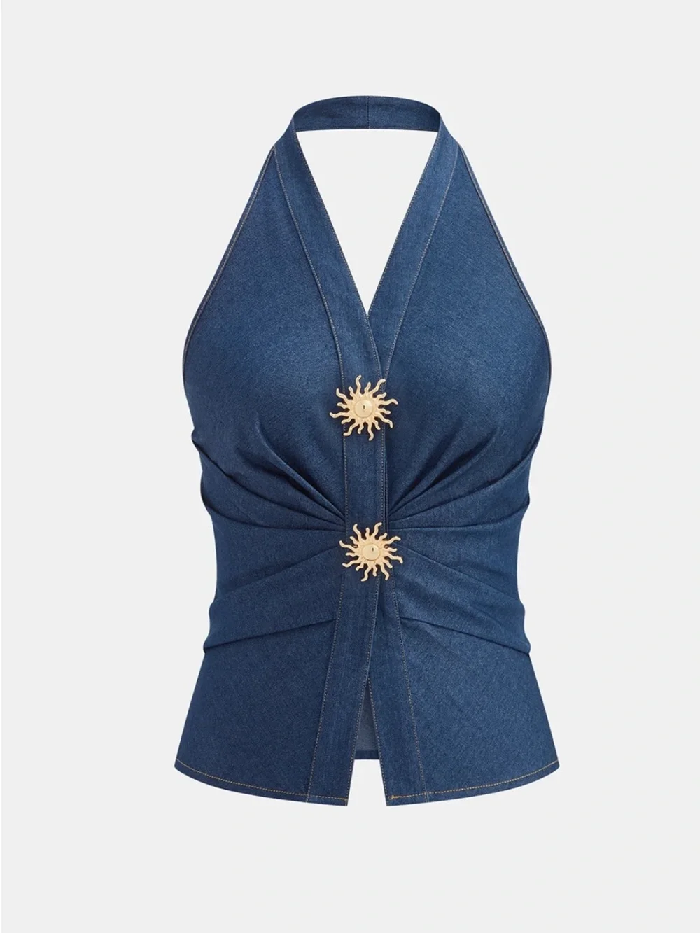 Commense Cotton Blend Halter Vest & Shorts Set Size XL NWT